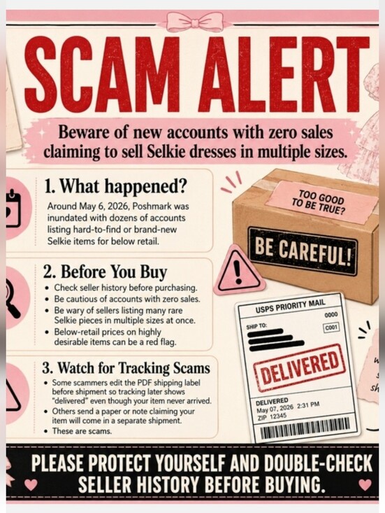 Selkie Dresses & Skirts - Selkie Scam Alert SELKIE !!!!!!! REPOSTING